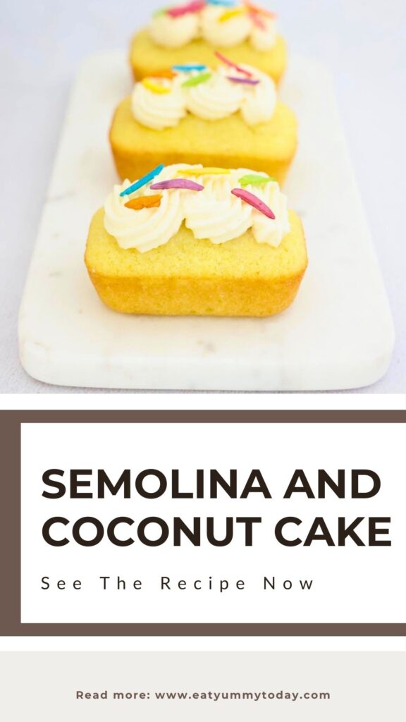 Semolina Coconut Cake Recipe