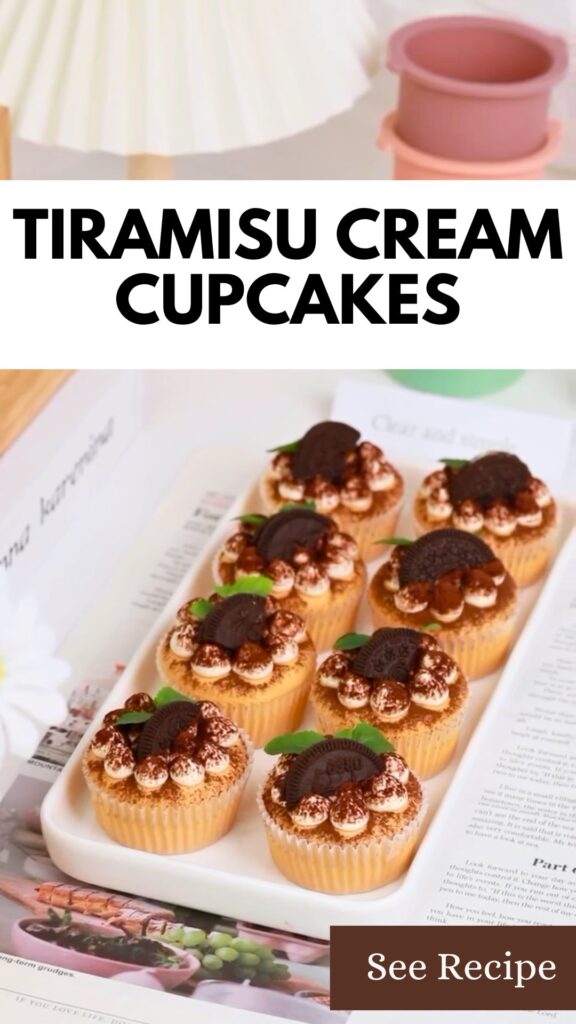 Tiramisu Mascarpone Cream Cupcakes Recipe