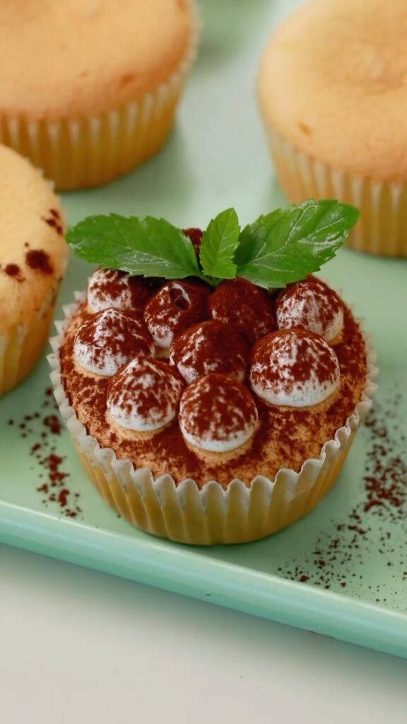 Tiramisu Mascarpone Cream Cupcakes Recipe