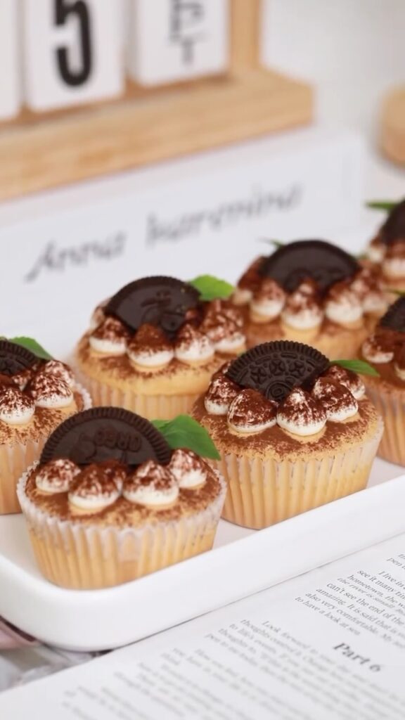 Tiramisu Mascarpone Cream Cupcakes Recipe