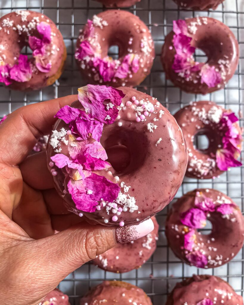 Baked Rose Cardamom Donuts Recipe