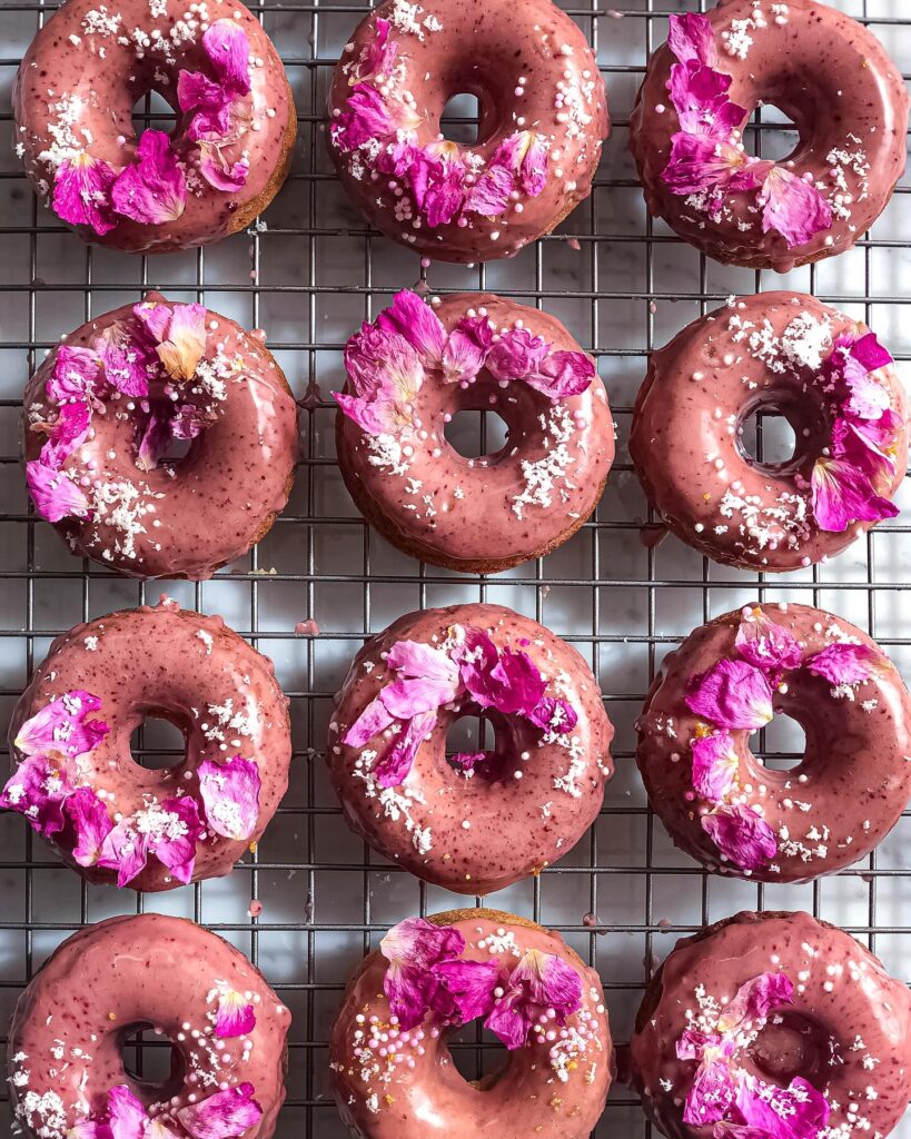 Baked Rose Cardamom Donuts Recipe