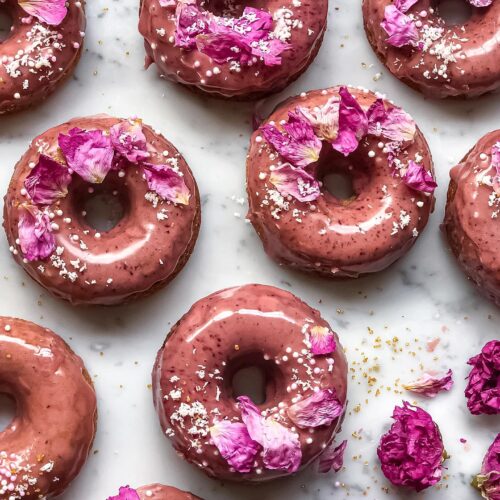 Baked Rose Cardamom Donuts Recipe