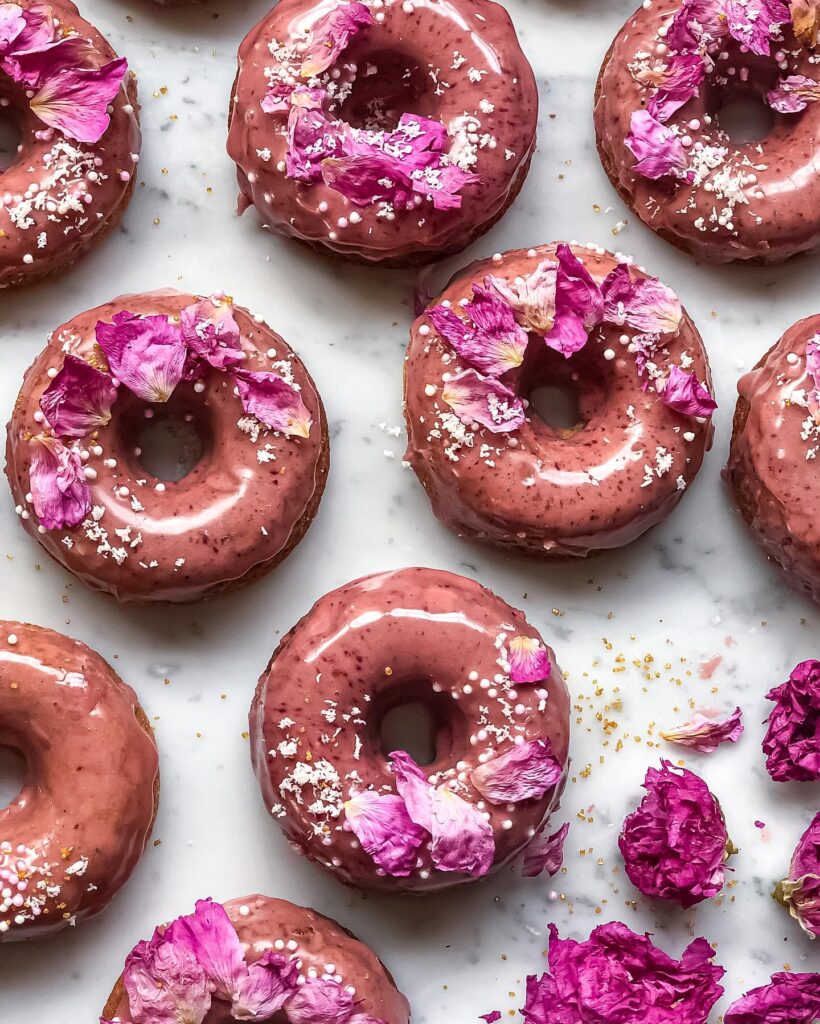 Baked Rose Cardamom Donuts Recipe