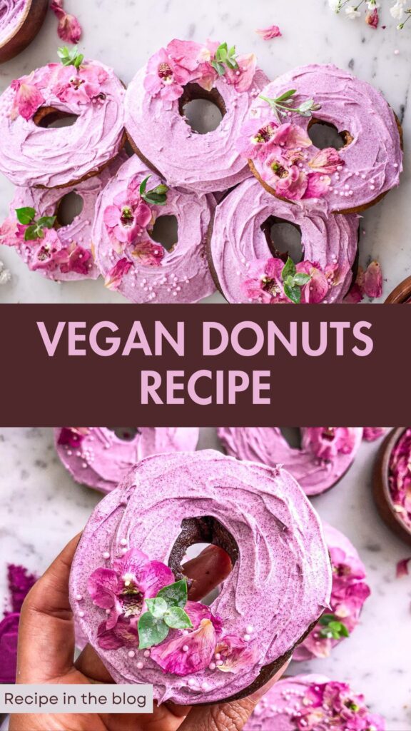 Baked Vegan Cardamom Rose Donuts Recipe