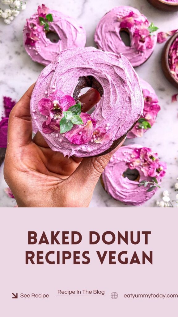 Baked Vegan Cardamom Rose Donuts Recipe