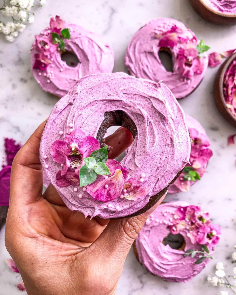 Baked Vegan Cardamom Rose Donuts Recipe