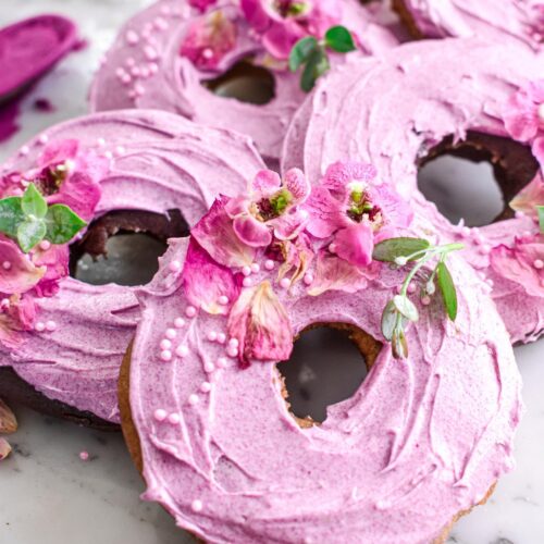 Baked Vegan Cardamom Rose Donuts Recipe