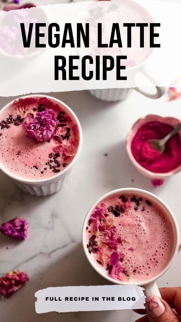 Beetroot Rose Latte Recipe