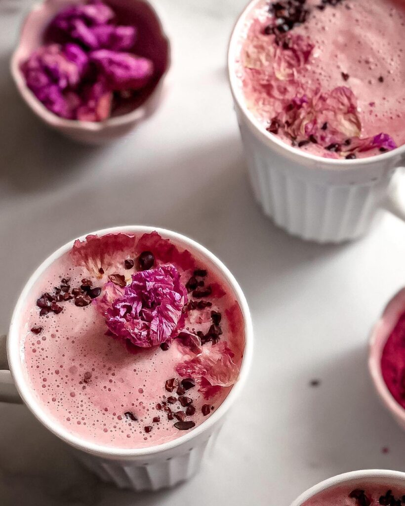 Beetroot Rose Latte Recipe