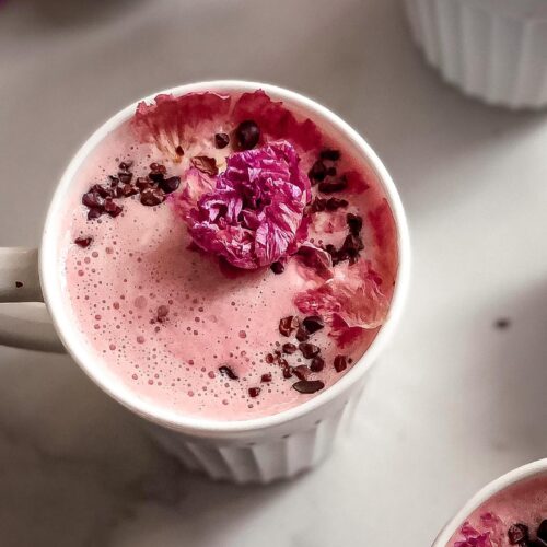 Beetroot Rose Latte Recipe