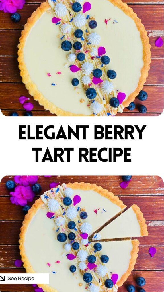 Blueberry and White Chocolate Tart