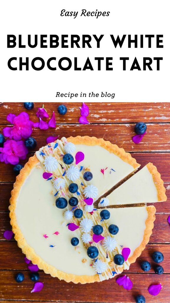 Blueberry and White Chocolate Tart