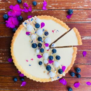 Blueberry and White Chocolate Tart