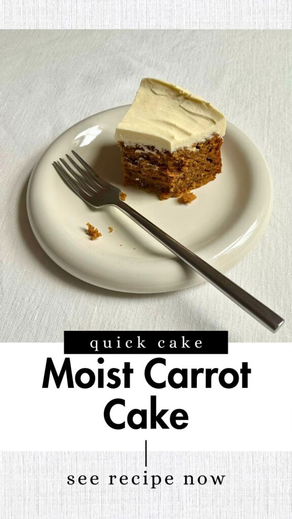 Carrot cake with cream cheese