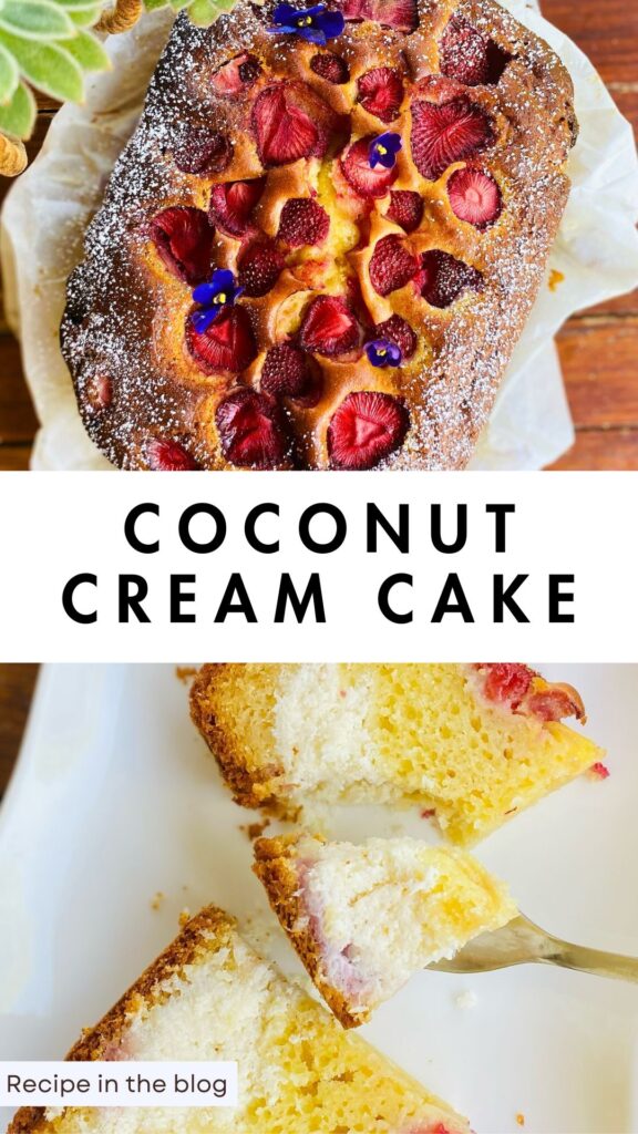 Coconut and Strawberry Cake Recipe