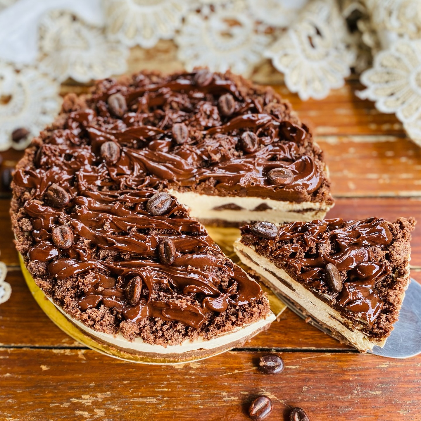 Coffee and Nutella Cheesecake (No Bake)