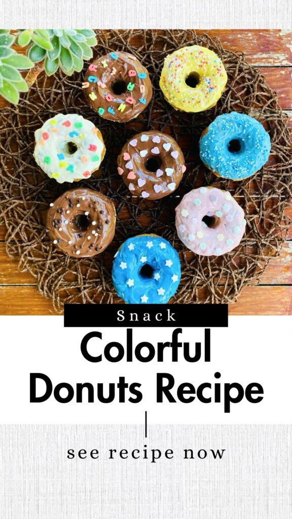 Colorful Chocolate Chip Donuts Recipe