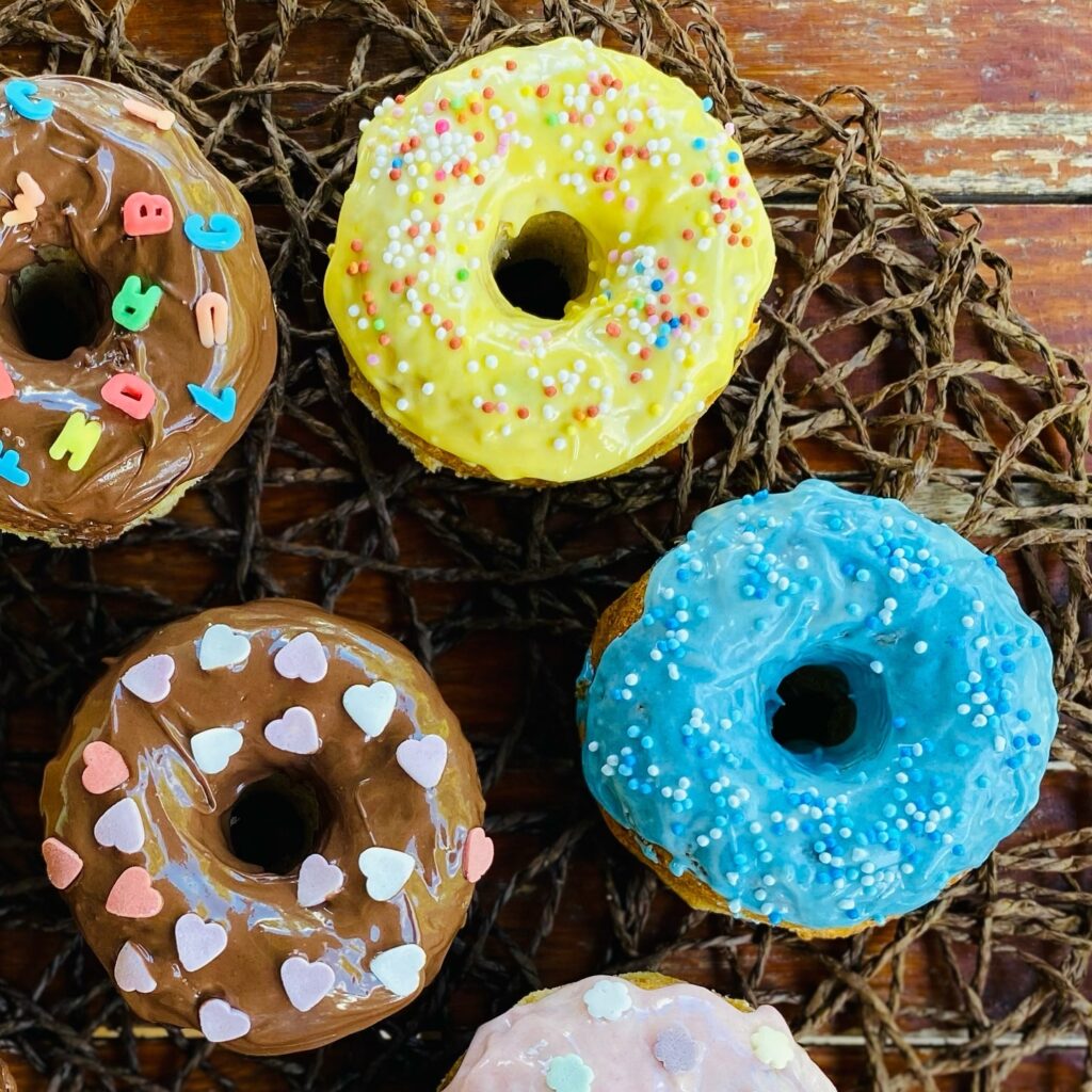 Colorful Chocolate Chip Donuts Recipe