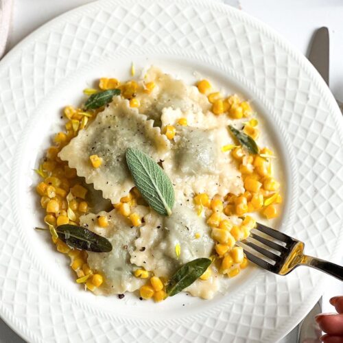 Corn and Vegetable Ravioli Recipe