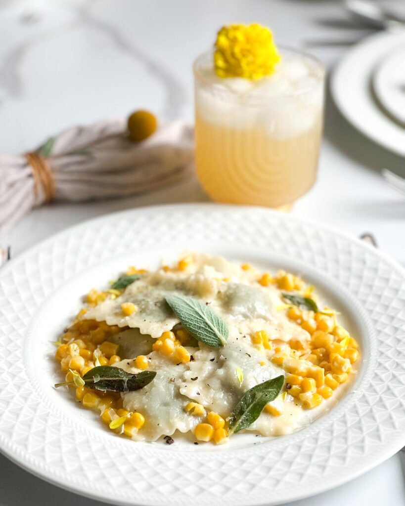 Corn and Vegetable Ravioli Recipe