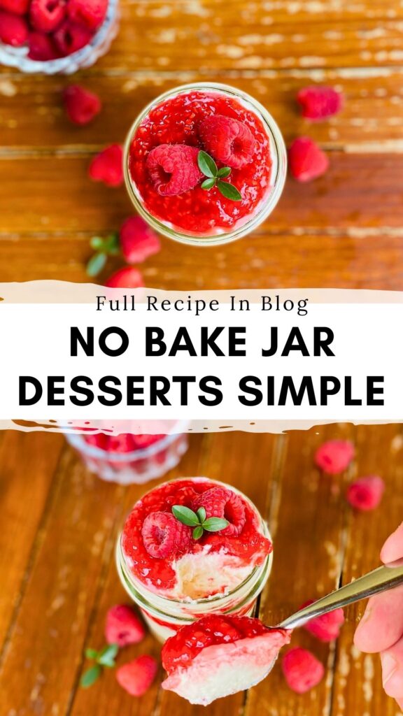 Greek Yogurt Raspberry Cheesecake Jars