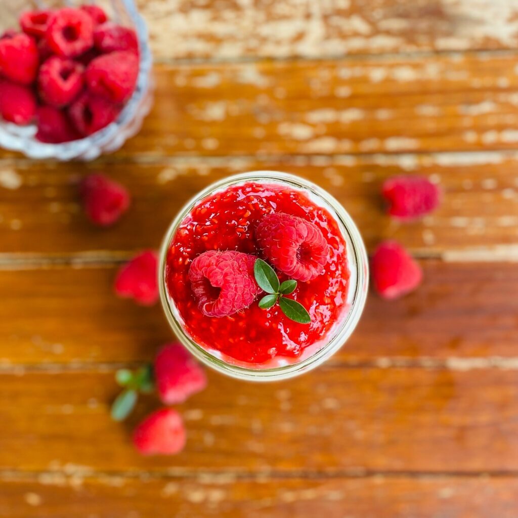 Greek Yogurt Raspberry Cheesecake Jars