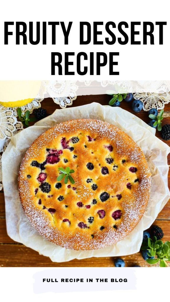 Lemon Cake with Berries