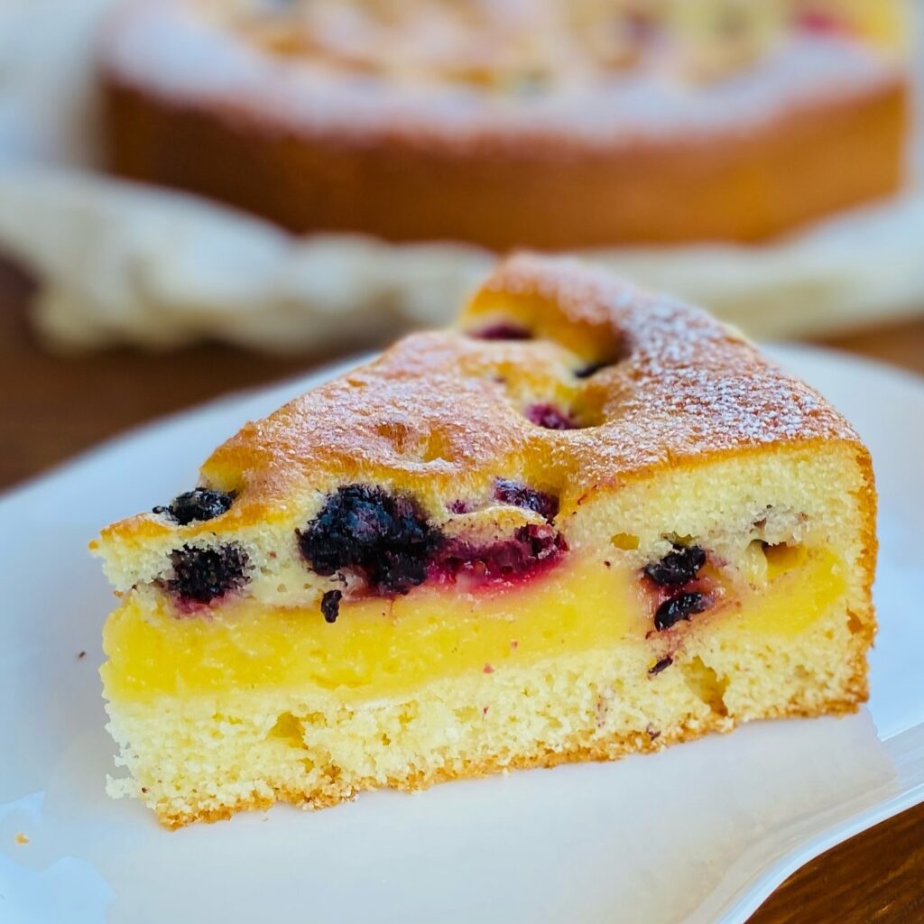 Lemon Cake with Berries