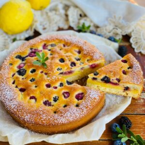 Lemon Cake with Berries