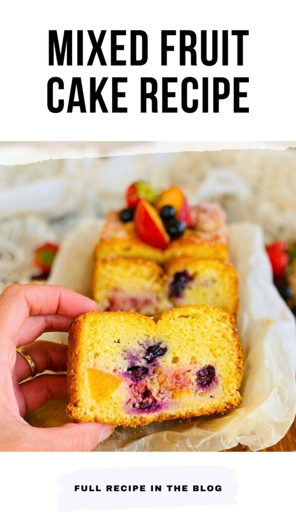 Mixed Fruit Plum Cake Recipe