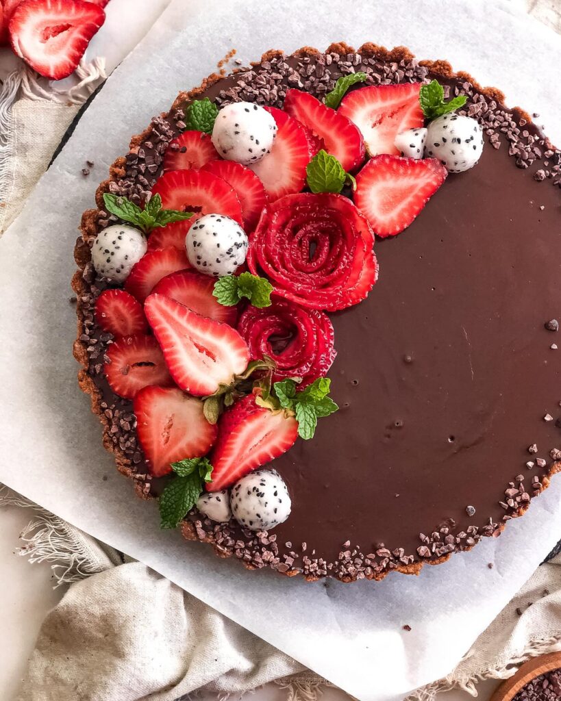 No Bake Vegan Chocolate Tart Recipe