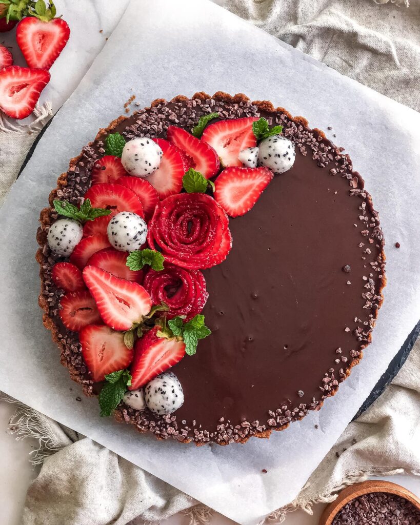 No Bake Vegan Chocolate Tart Recipe