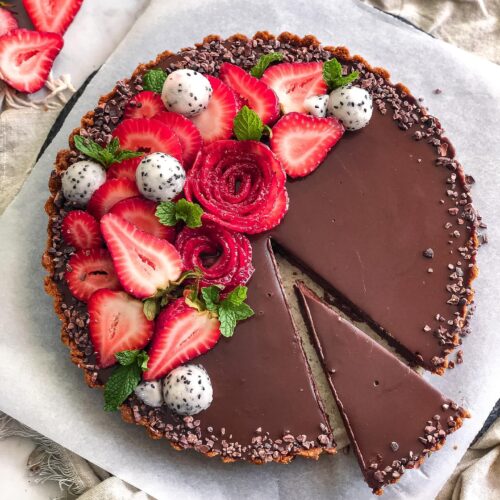 No Bake Vegan Chocolate Tart Recipe