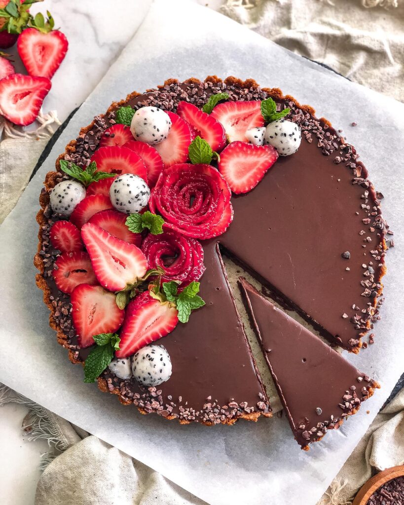 No Bake Vegan Chocolate Tart Recipe