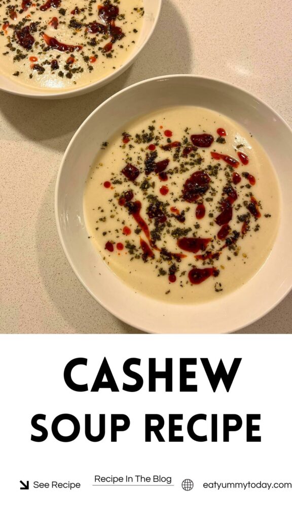 Parsnip Cauliflower and Cashew Soup Recipe