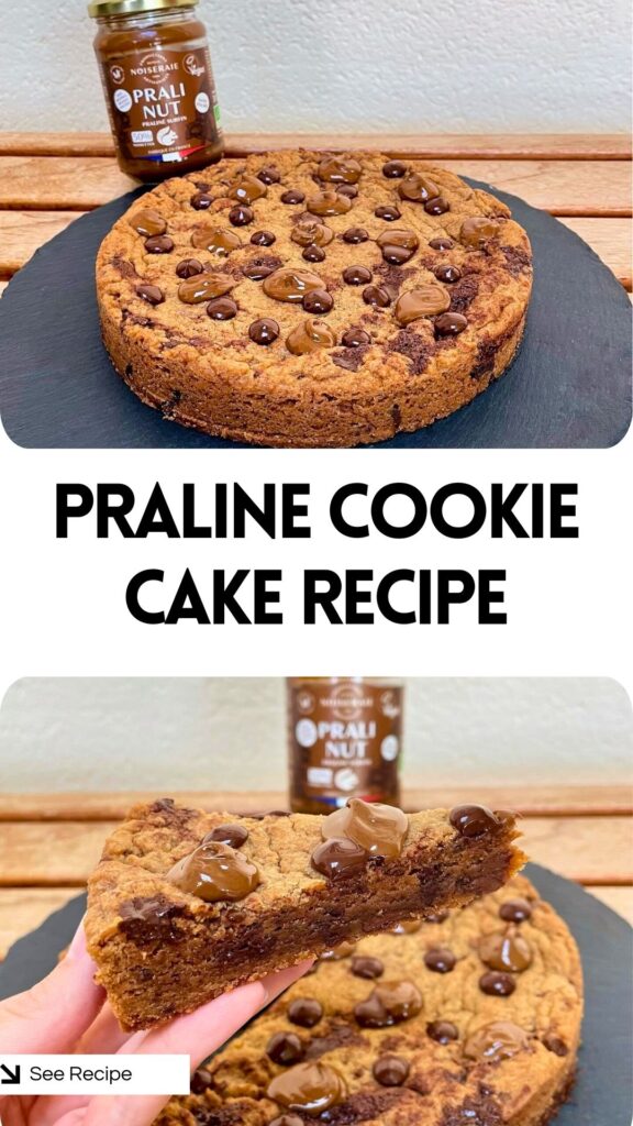 Praline Chocolate Chip Cookie Cake