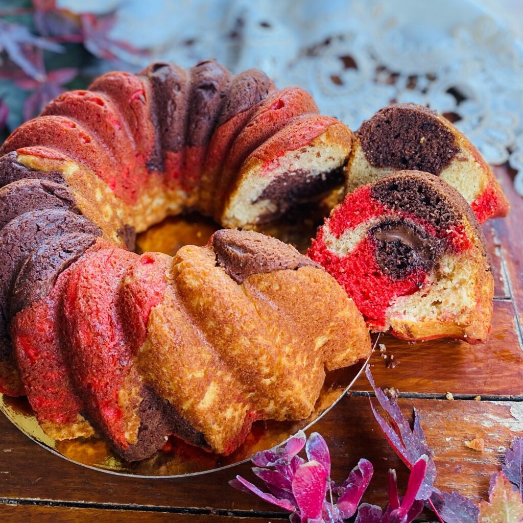 Ricotta Marble Bundt Cake Recipe