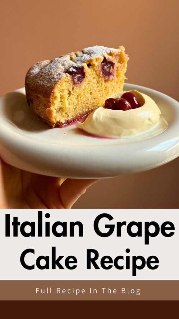 Torta Bertolina Italian Grape Cake Recipe