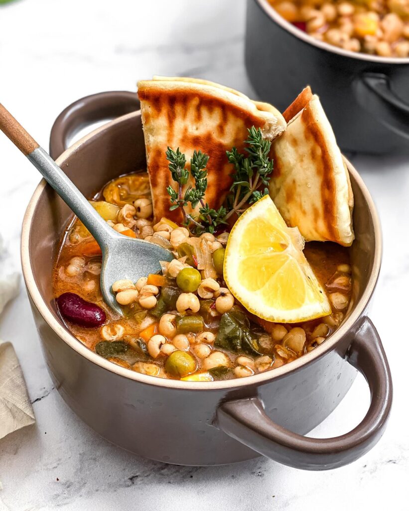 Uzbek Pearl Barley Soup