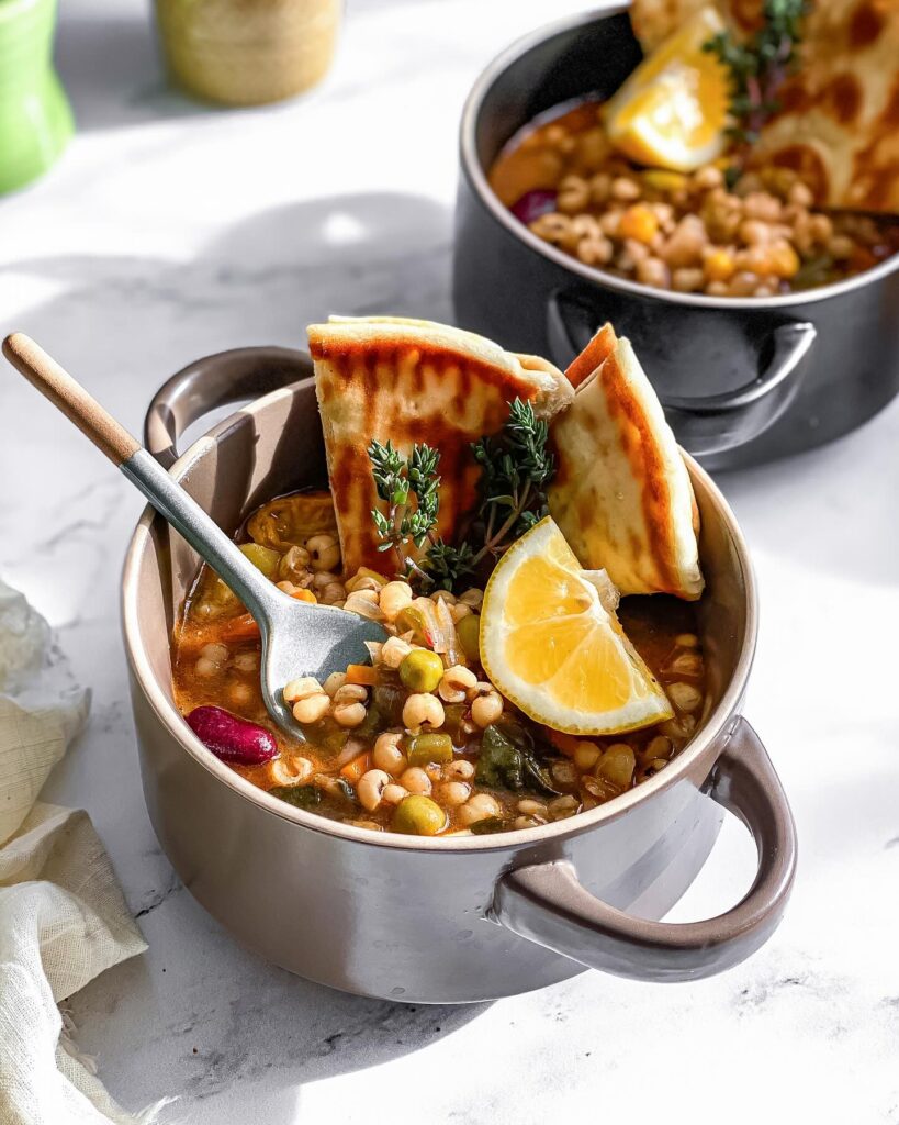 Uzbek Pearl Barley Soup