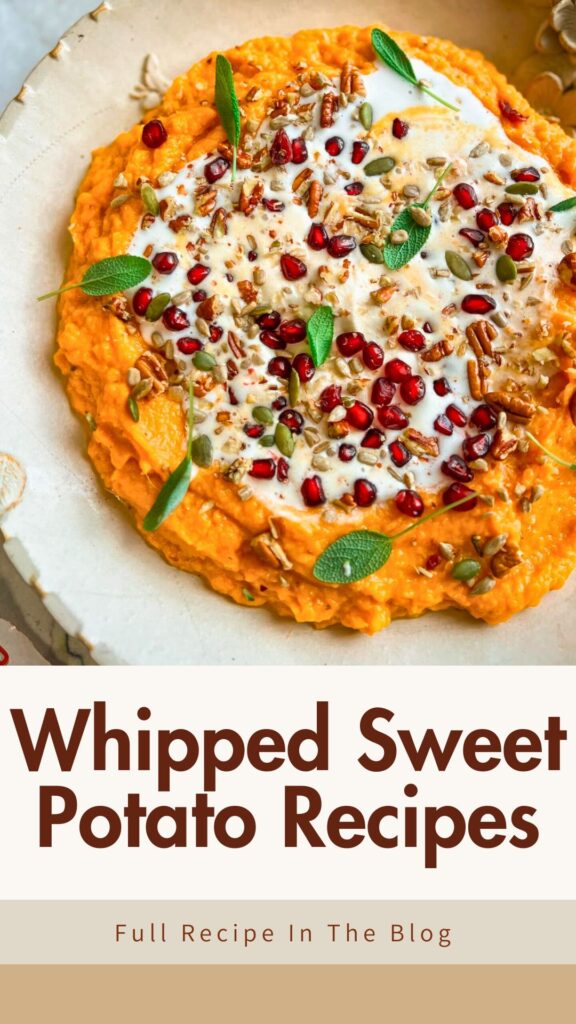 Whipped Sweet Potatoes with coconut cream