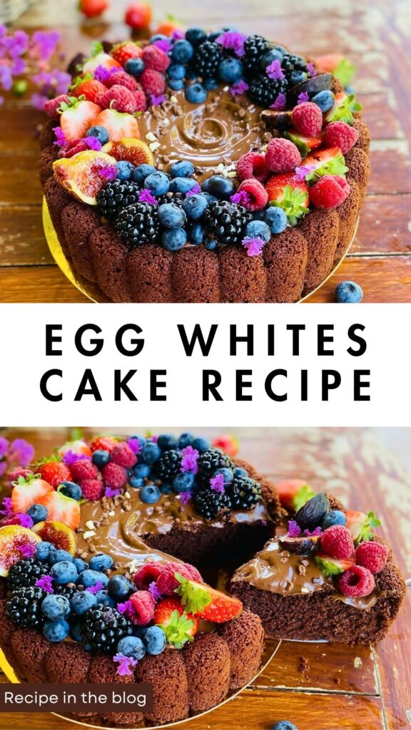 Yogurt and Chocolate Cake with Only Egg Whites