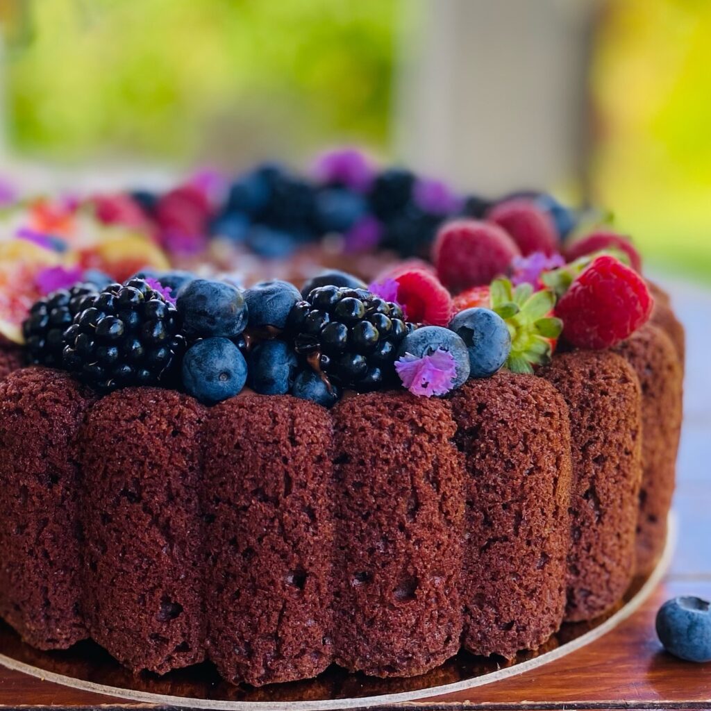 Yogurt and Chocolate Cake with Only Egg Whites