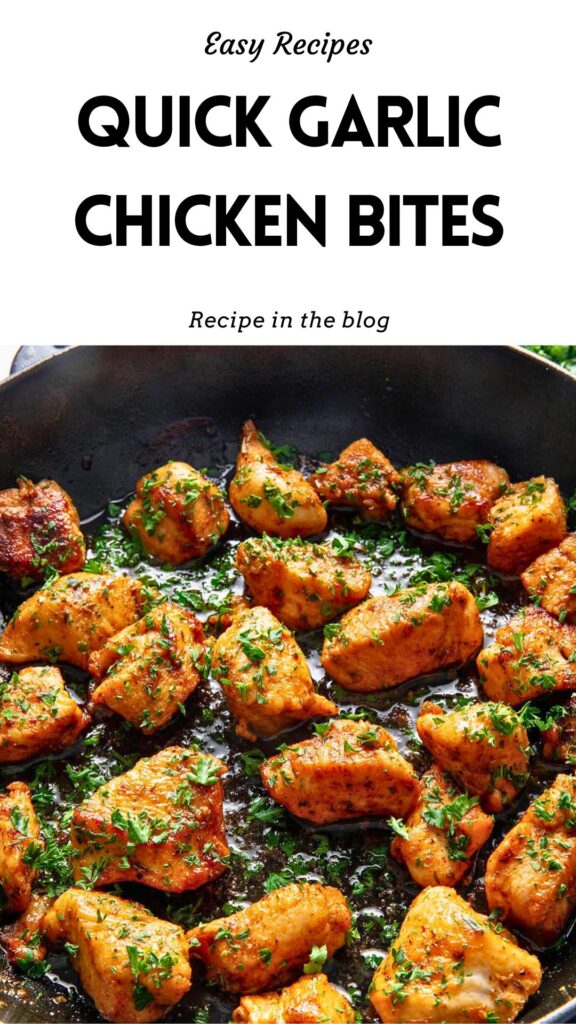 Garlic Butter Chicken Bites Recipe