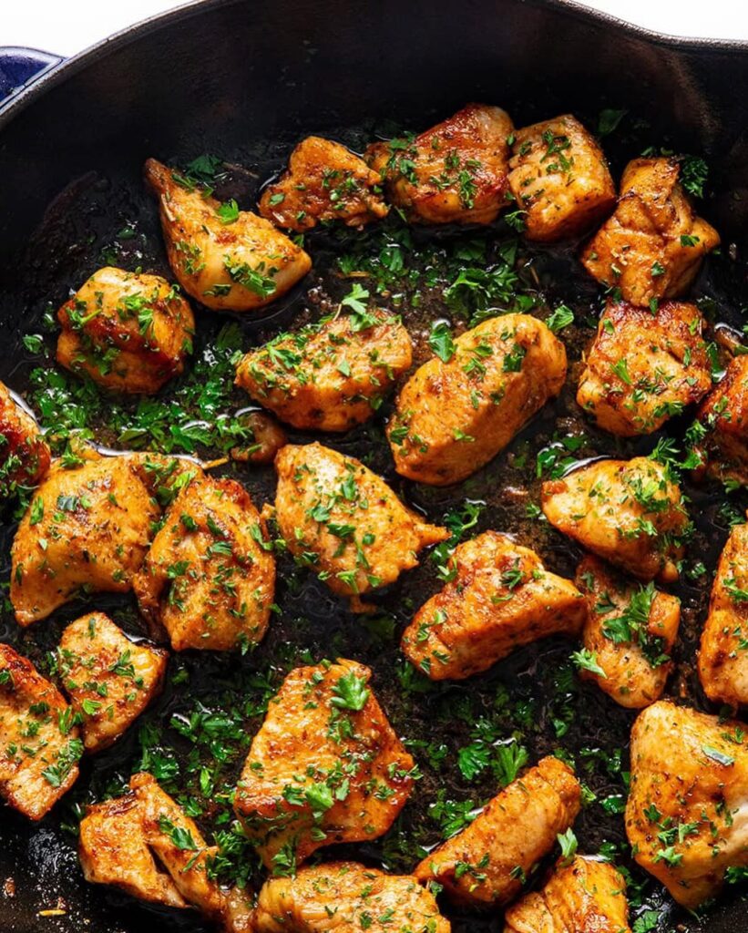 Garlic Butter Chicken Bites Recipe