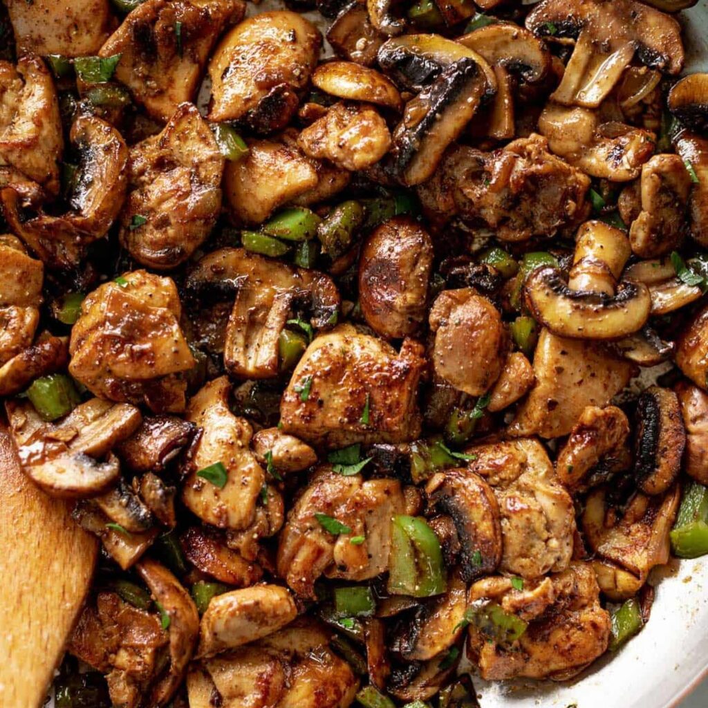 Garlic Mushrooms & Chicken