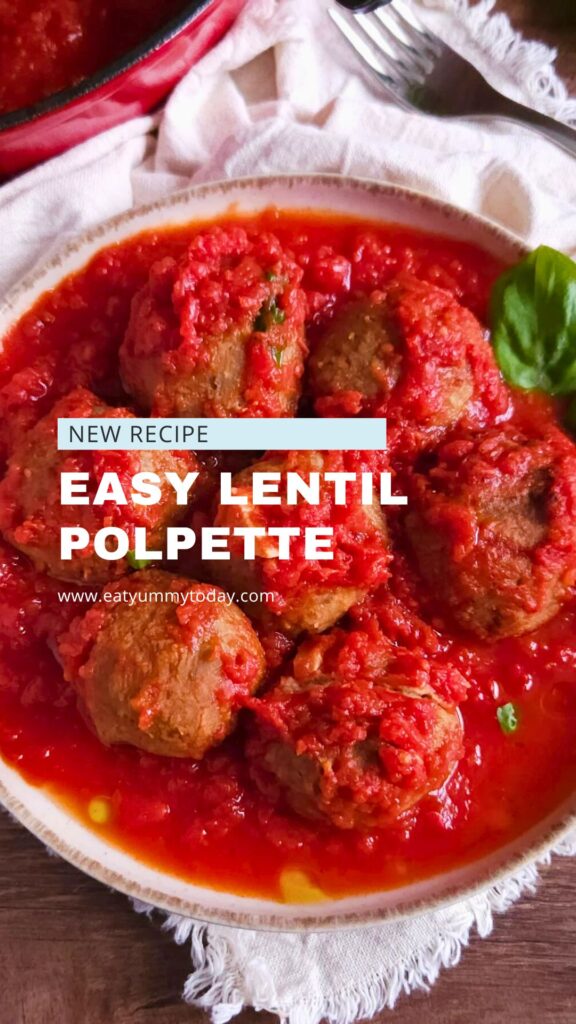 Lentil Polpette with Tomato Sauce Recipe