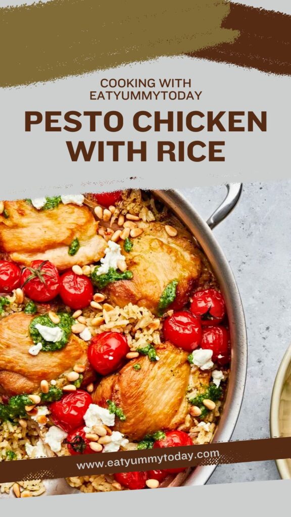 One Pot Pesto Chicken with Rice