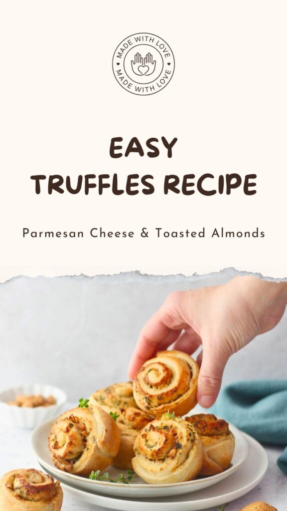 Savory Truffle and Parmesan Rolls with Almonds